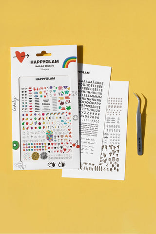 Happyglam Nail Art Stickers (free)
